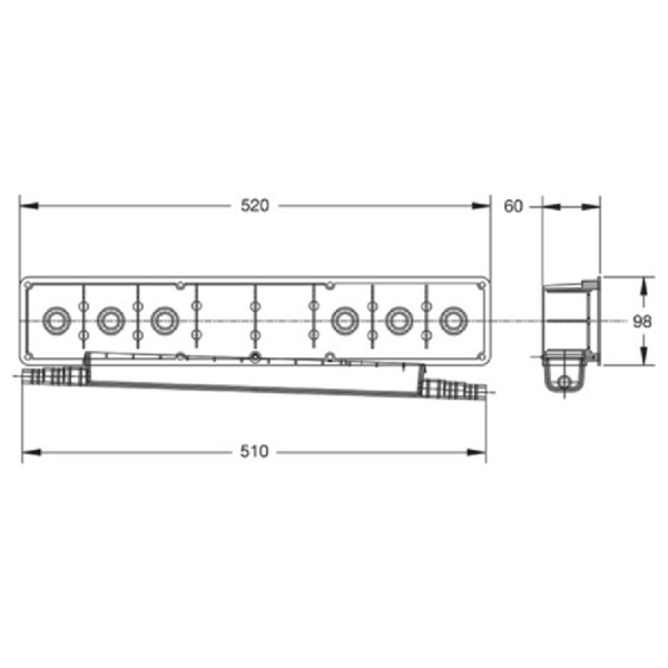 Doza premontaj aer conditionat Wallbox, 52cm