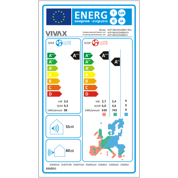 Aer conditionat Vivax R-Design 9000 BTU - WiFi