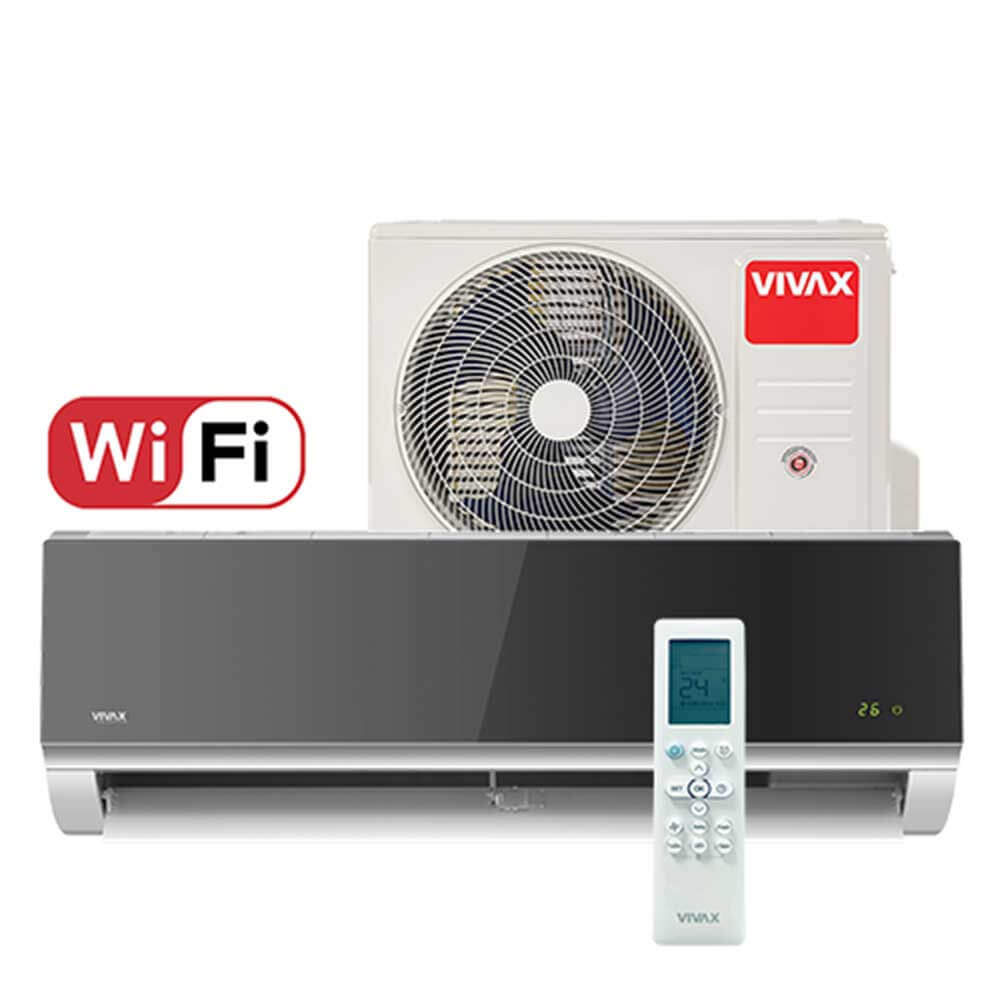 Aer conditionat Vivax R-Design 12000 BTU - WiFi, Silver Mirror