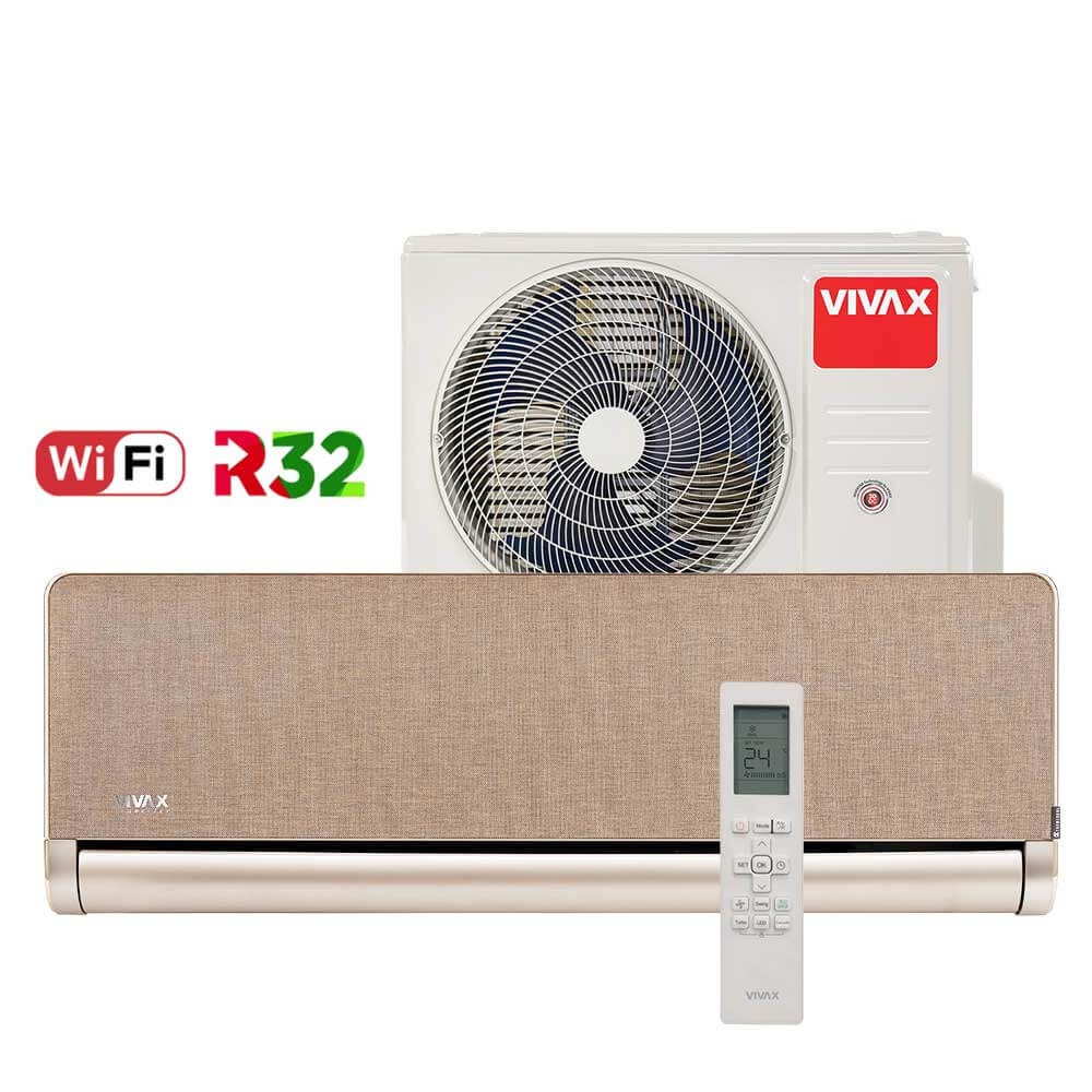 Aer conditionat Vivax H+Design 9000 BTU - WiFi, Gold