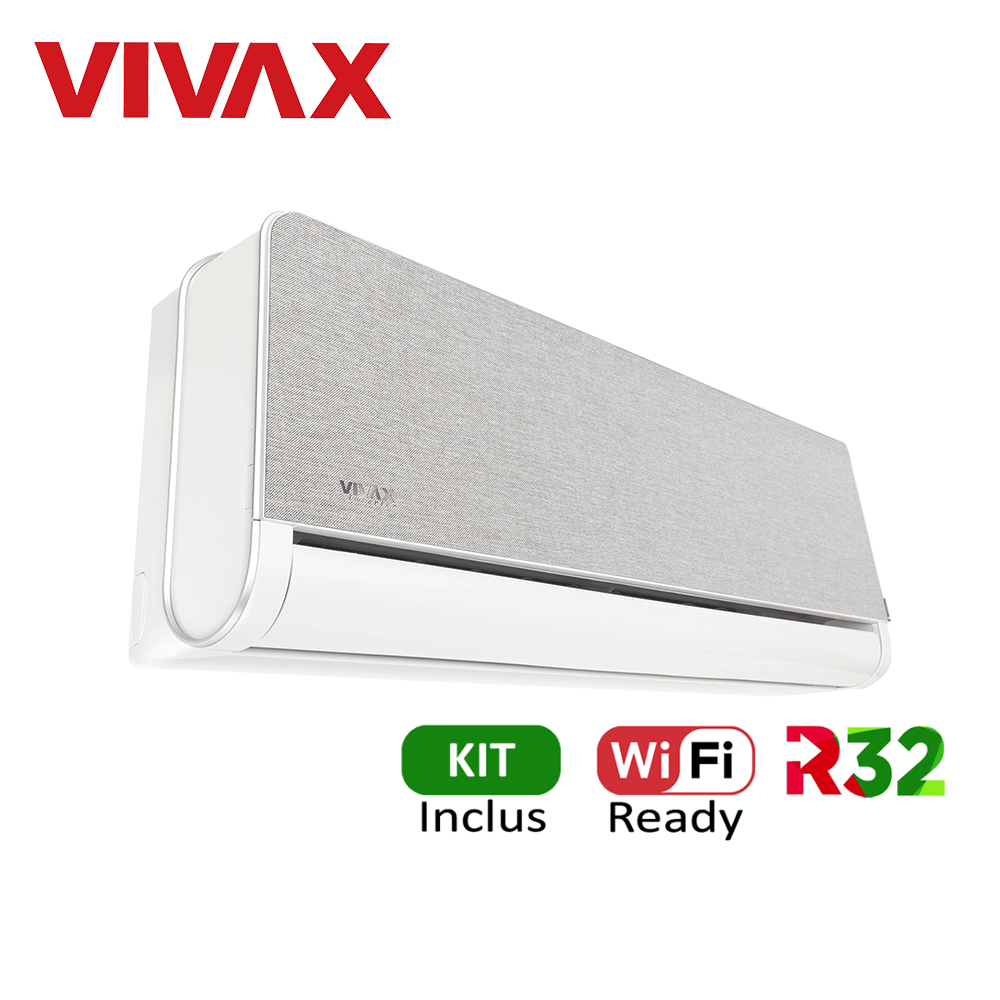 Aer conditionat Vivax H+Design 18000 BTU - Kit inclus, Silver