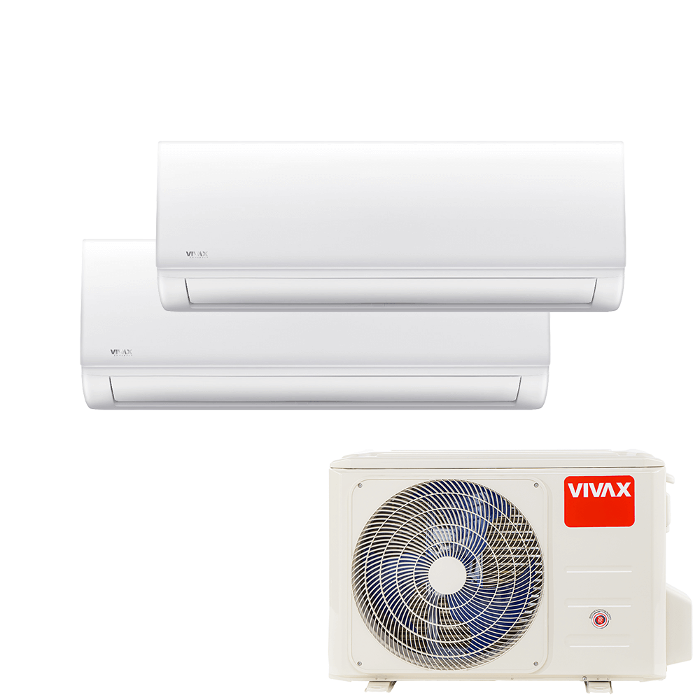 Aer conditionat multisplit Vivax 18000 BTU, 2 unitati N-design, 12+12 BTU