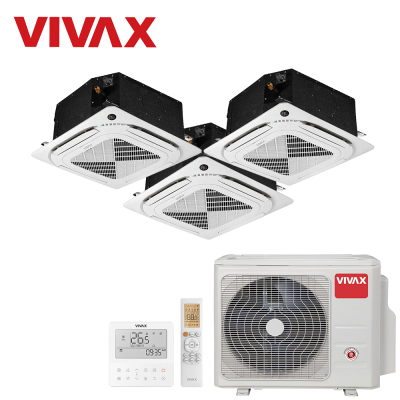 Aer conditionat multisplit Vivax 21000 BTU - 3 unitati Caseta de tavan, 9+9+12 BTU