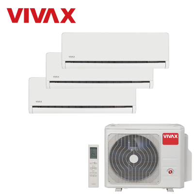 Aer conditionat multisplit Vivax 27000 BTU, 3 unitati H-design, 9+9+12 BTU