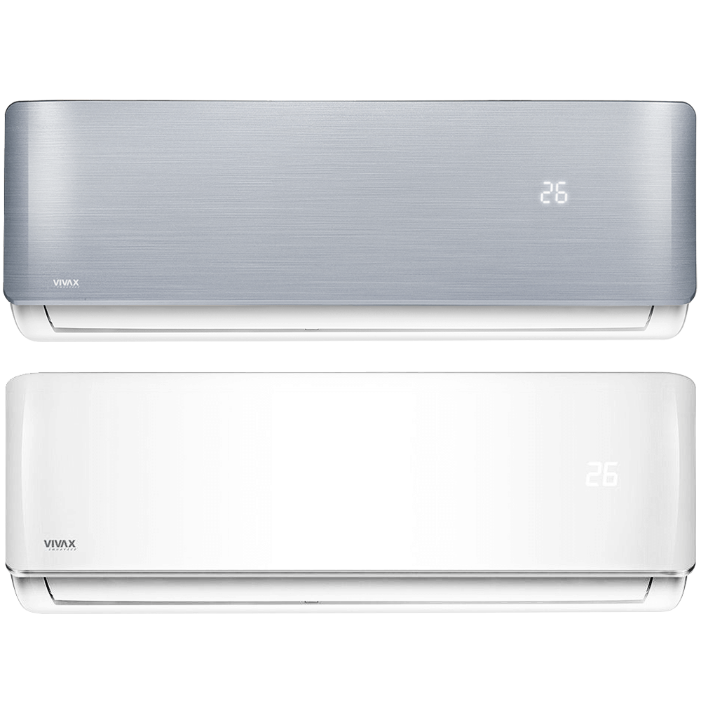 Aer conditionat multisplit Vivax 21000 BTU, 3 unitati R-design, 9+9+12 BTU, White/Silver