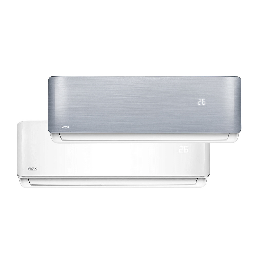 Aer conditionat multisplit Vivax 27000 BTU, 3 unitati R-design, 9+9+12 BTU, White/Silver