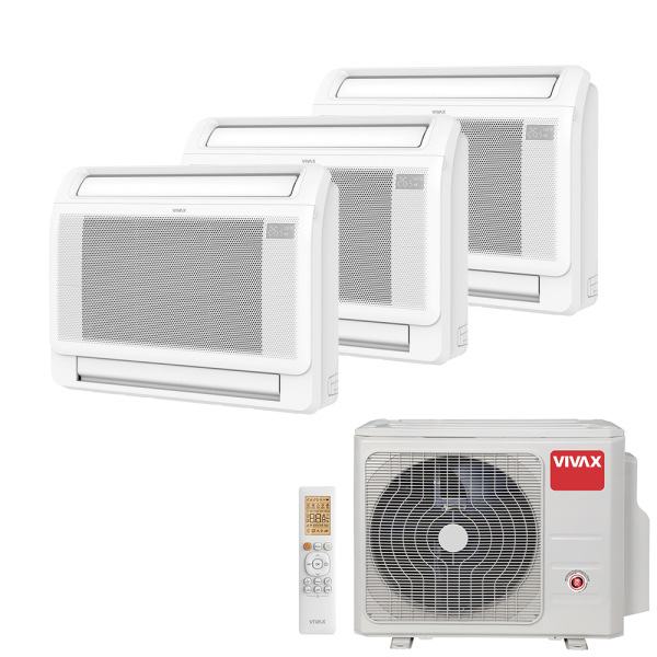 Aer conditionat multisplit Vivax 21000 BTU - 3 unitati de Pardoseala, 12+12+12 BTU