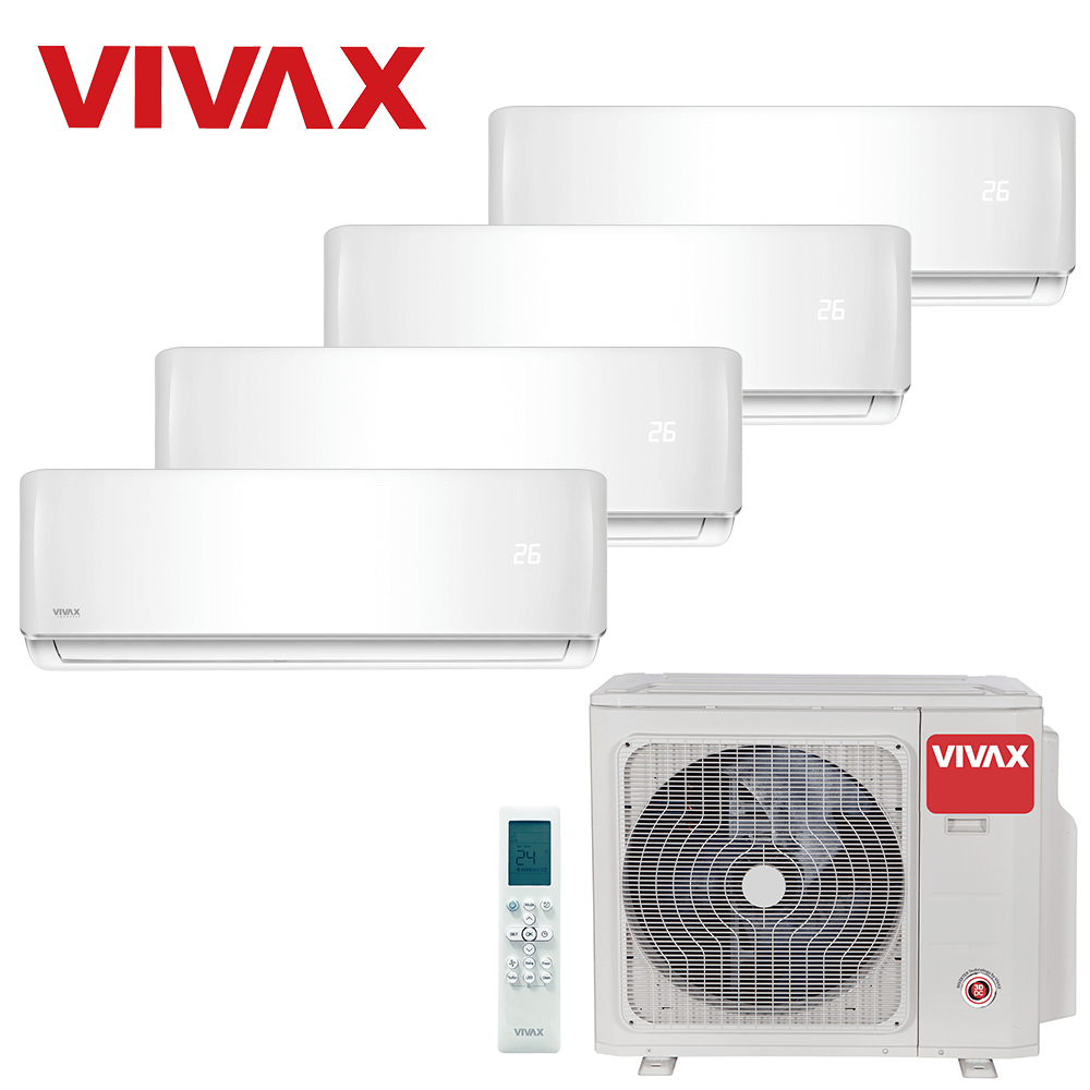 Aer conditionat multisplit Vivax 36000 BTU, 4 unitati R-design, 9+9+12+12 BTU