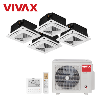 Aer conditionat multisplit Vivax 28000 BTU - 4 unitati Caseta de tavan, 9+9+12+12 BTU