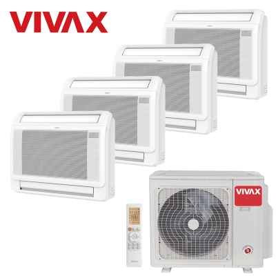 Aer conditionat multisplit Vivax 36000 BTU - 4 unitati de Pardoseala, 12+12+12+12 BTU