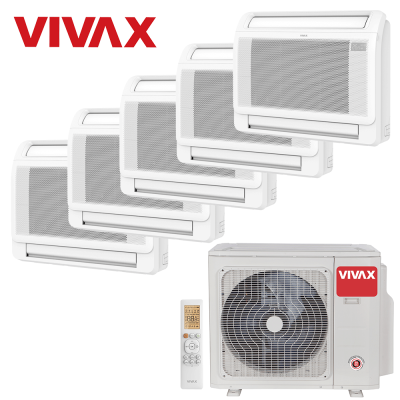 Aer conditionat multisplit Vivax 42000 BTU - 5 unitati de Pardoseala, 9+9+9+9+12 BTU