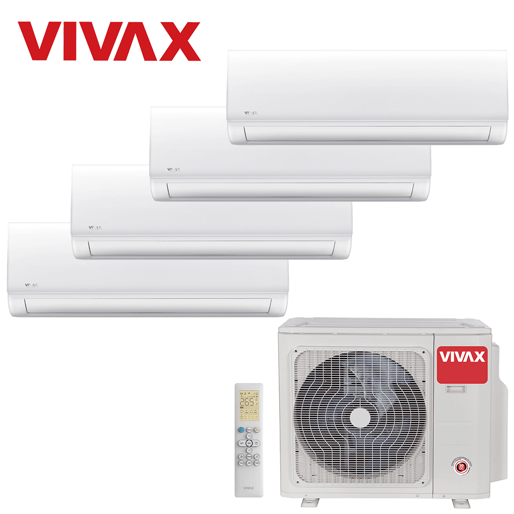 Aer conditionat multisplit Vivax 36000 BTU, 4 unitati N-design, 9+9+9+9 BTU
