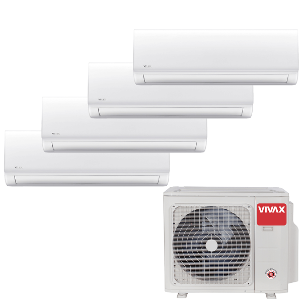 Aer conditionat multisplit Vivax 36000 BTU, 4 unitati N-design, 12+12+12+12 BTU