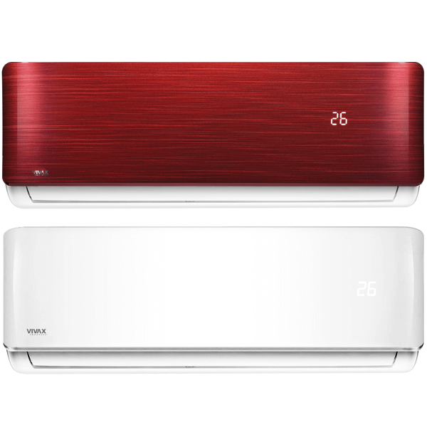 Aer conditionat multisplit Vivax 36000 BTU, 4 unitati R-design, 9+9+9+12 BTU, White/Red