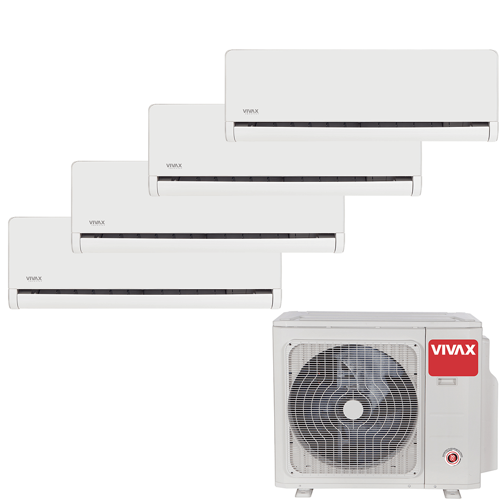 Aer conditionat multisplit Vivax 28000 BTU, 4 unitati H-design, 9+9+9+9 BTU