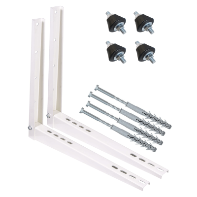 Pachet complet accesorii montaj unitate exterioara aer conditionat 9000 - 12000 BTU, console, tampoane antivibratii, fixare