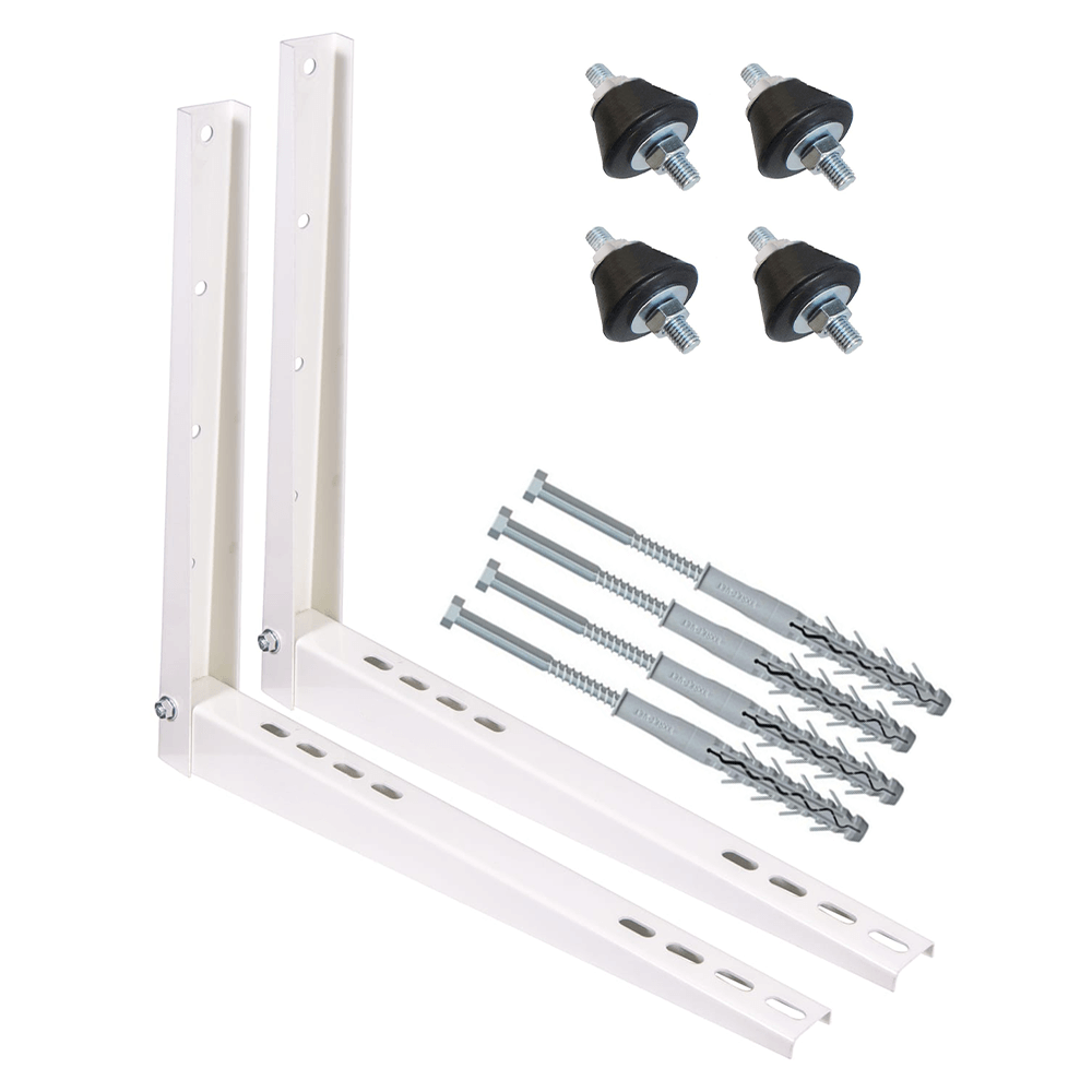 Pachet complet accesorii montaj unitate exterioara aer conditionat 9000 - 12000 BTU, console, tampoane antivibratii, fixare