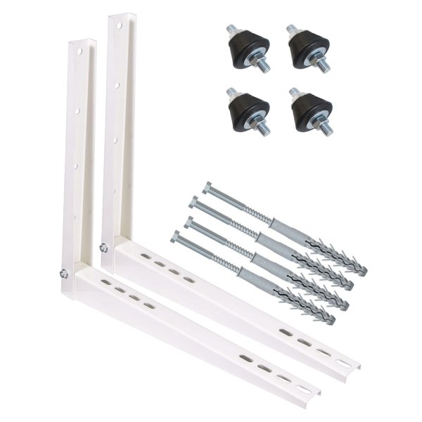 Pachet complet accesorii montaj unitate exterioara aer conditionat 18000 - 24000 BTU, console, tampoane antivibratii, fixare