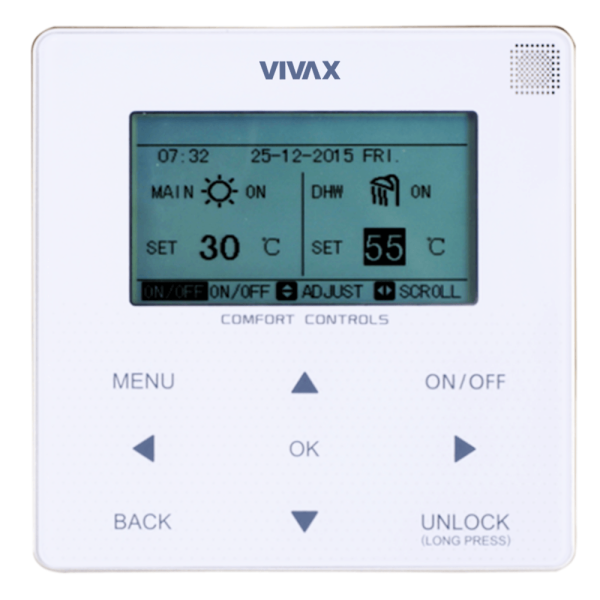 Pompa de Caldura Aer-Apa Monobloc Vivax HPM-53CH155AERIs3H9, 15.5 kW, Booster, R32, 380V